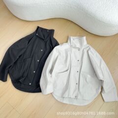 南油正确版 TT 25早秋新款小众设计简约风廓形蝙蝠侠薄款夹克风衣