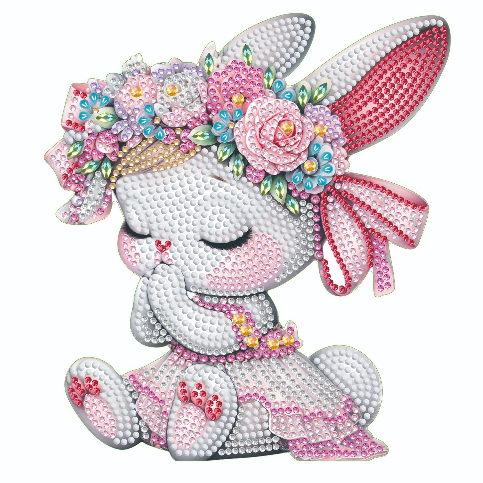 Diamante de bricolaje hecho a mano transfronterizo dibujo punto diamante 5D placa de yeso tridimensional adorno de juguete dinosaurio dibujos animados pintura infantil