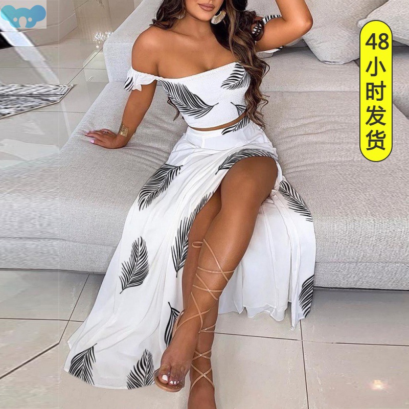 Plus Size Summer Two Piece Set Clothing Women 2021 Holiday F