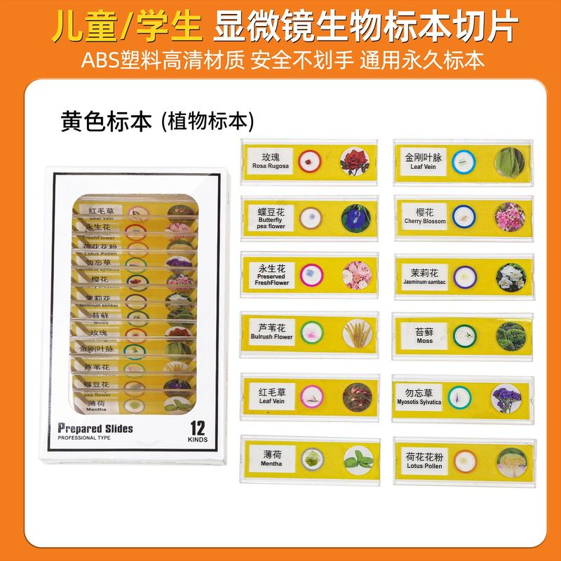 跨境儿童光学显微镜中小学生1200倍高清放大镜科学小实验益智玩具|undefined