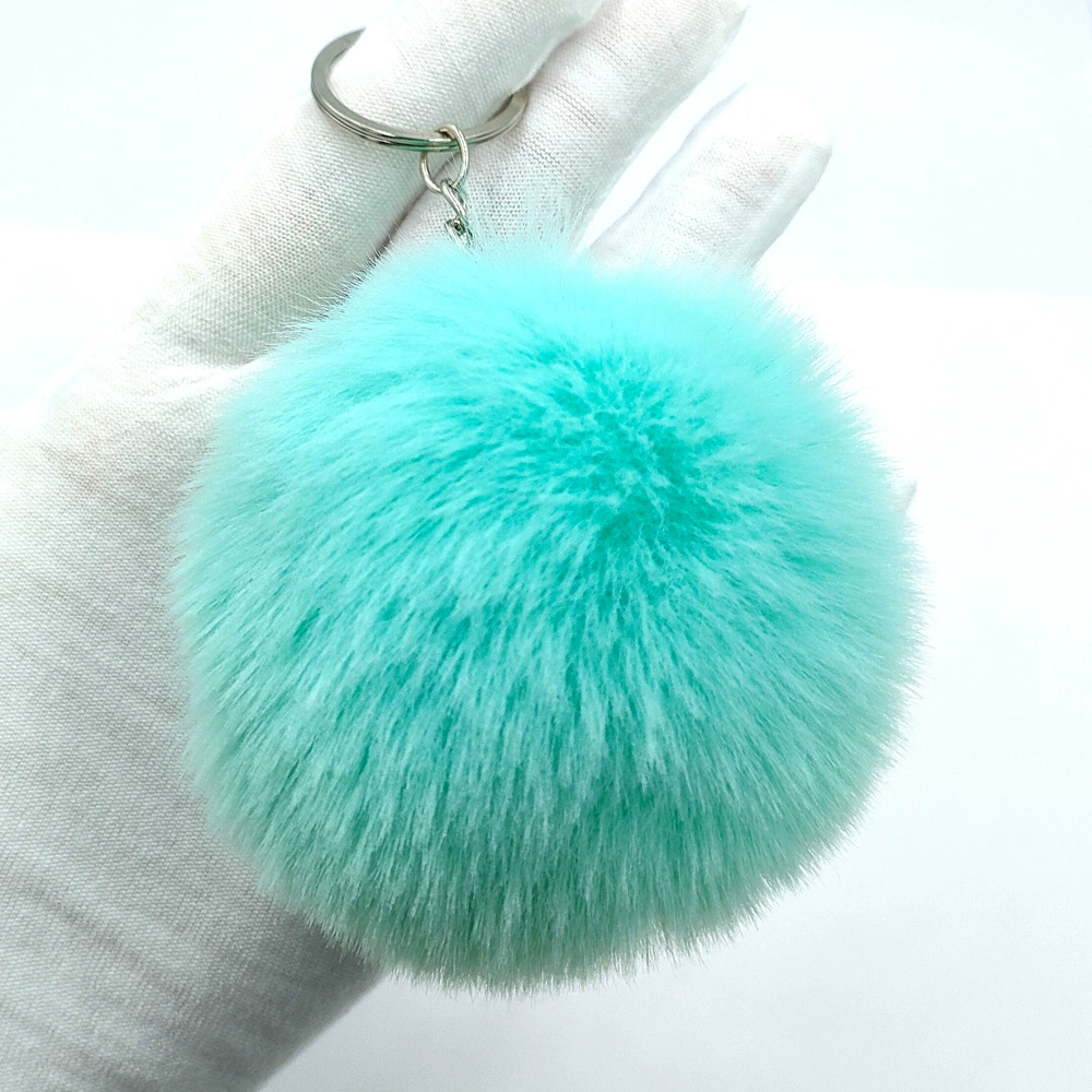 Multicoloured puffer ball, keychain with accessories, (Physicals), 8cm, DIY