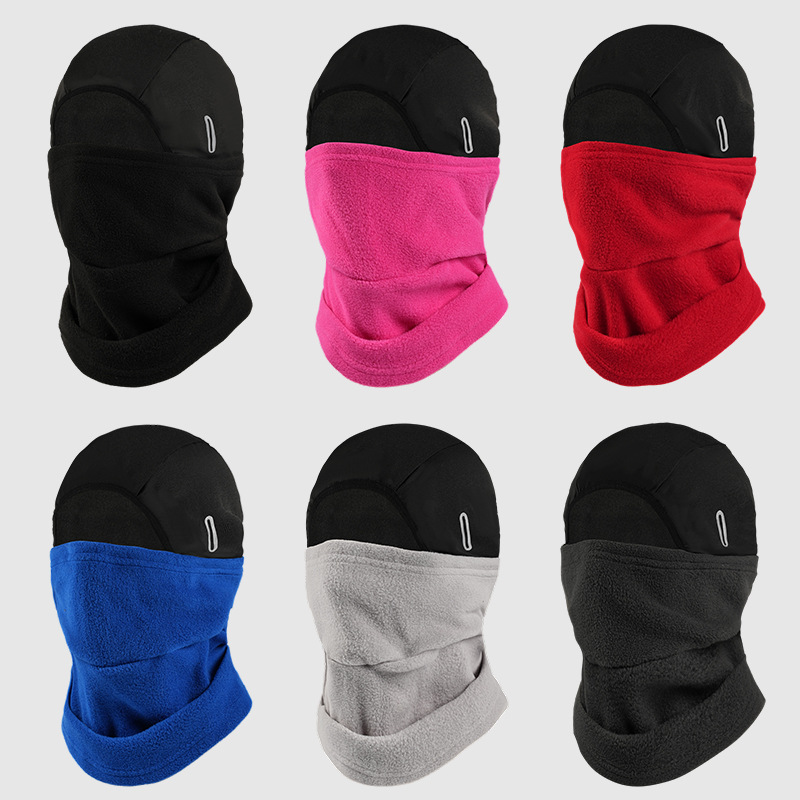 Invierno ciclismo respirado frío a prueba de viento máscara facial de pelúcia máscara facial de esquí de motocicleta calentamiento cubierta