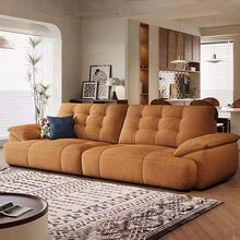 猫抓布艺沙发公寓客厅大小户型直排三人位雪尼尔绒布沙发组合