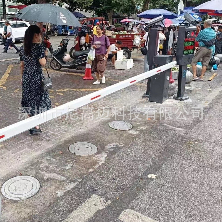 智能车牌识别全自动液压升降防撞柱浅埋式电动伸缩杆不锈钢路障桩