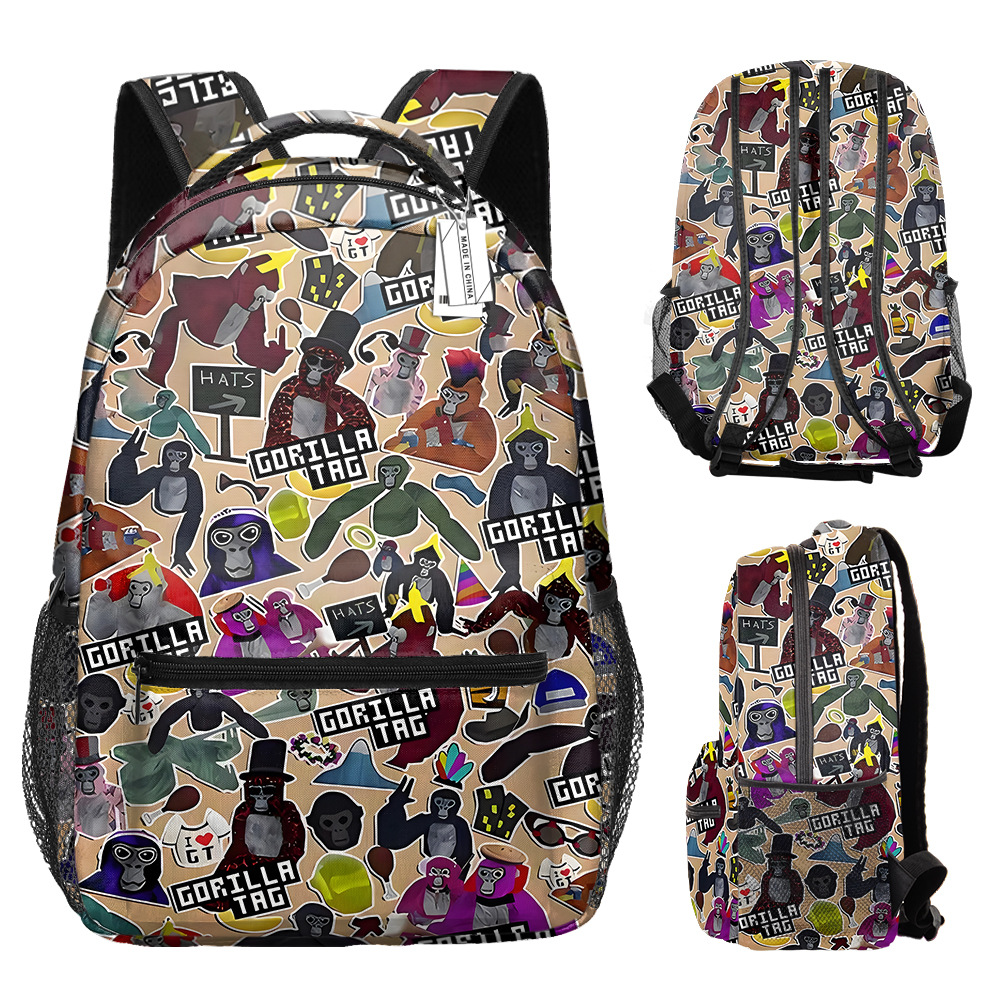 Black Simple Lightweight Strong Durable Casual Backpack