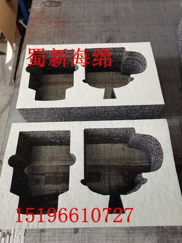 厂家供应黑色珍珠棉表米色绒布缓冲快递包装泡沫/仪器快递包装