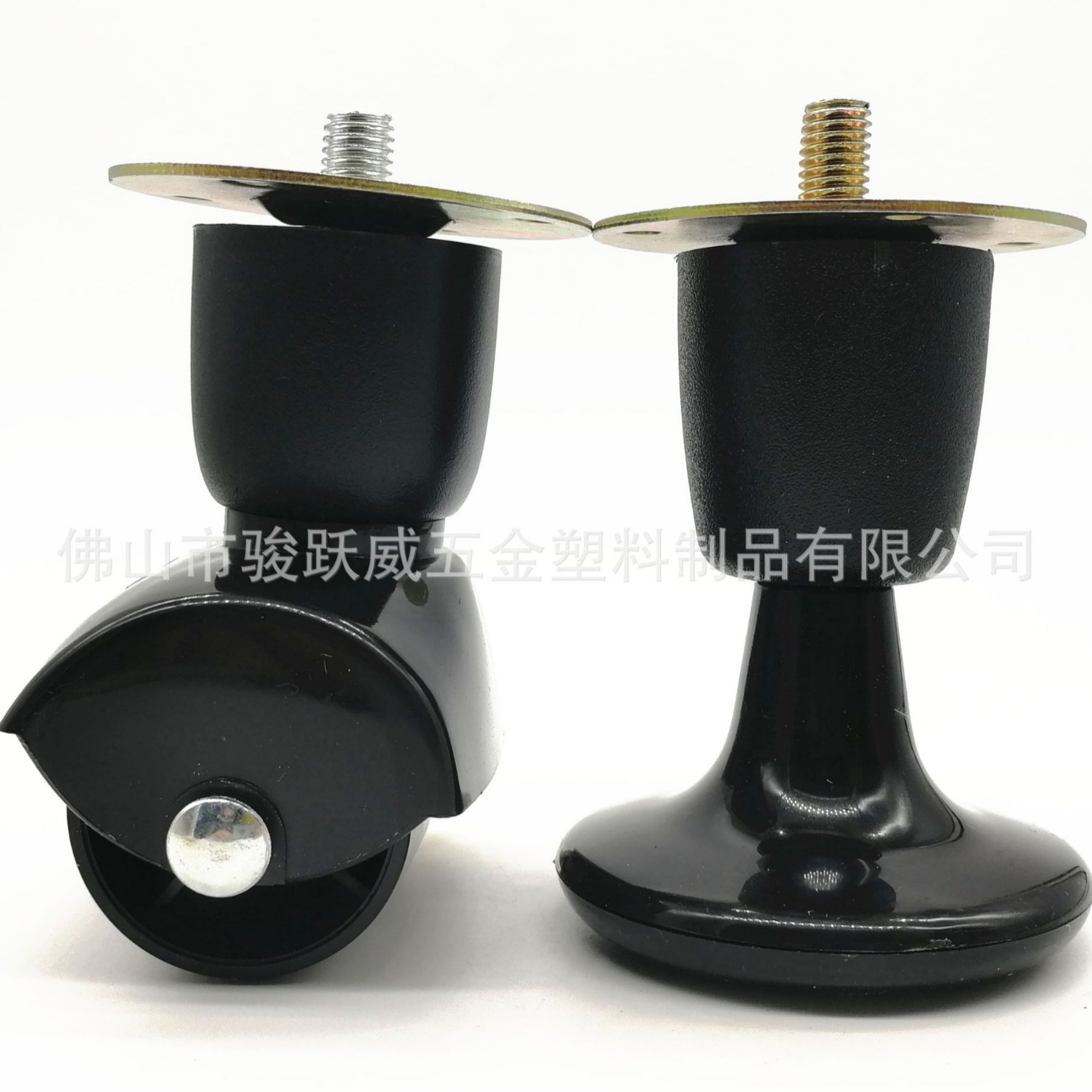 全新ABS材料 PP塑料制造固定轮|活动轮|万向轮|床脚 高10CM