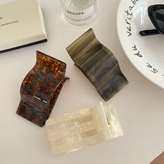 复古绿醋酸大号鸭嘴夹抓夹女发夹后脑勺鸭嘴夹低马尾鲨鱼夹头饰