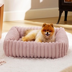 越境熱売犬の巣猫の巣保温は小型犬のマットレス猫のソファーのペットの巣を厚くします。