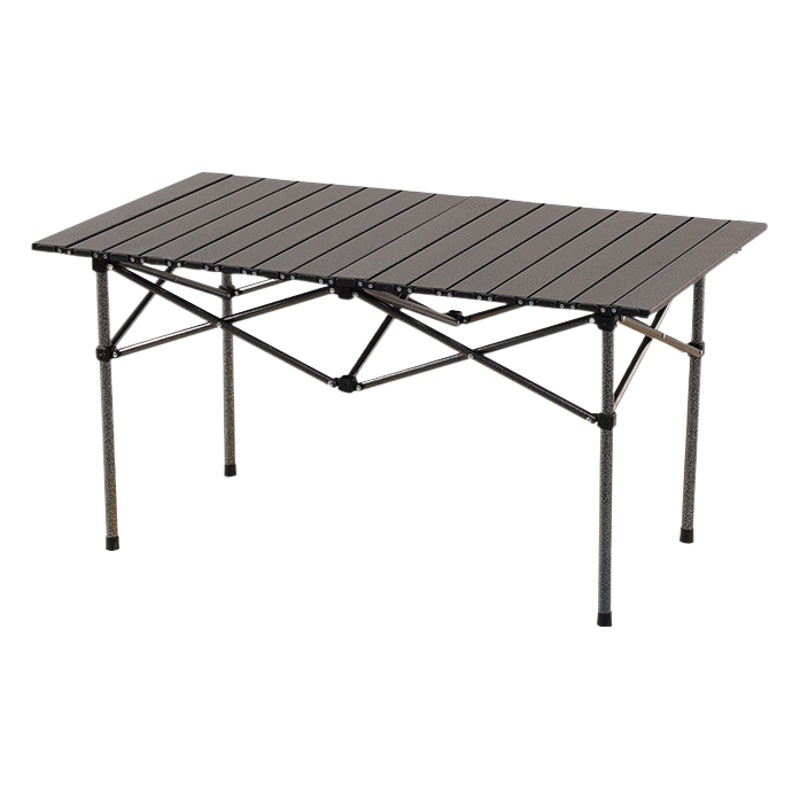 Venta al por mayor mesa plegable al aire libre metal huevo rollo Mesa portátil camping mesa de picnic Mesa parada camping barbacoa auto-Tour de conducción