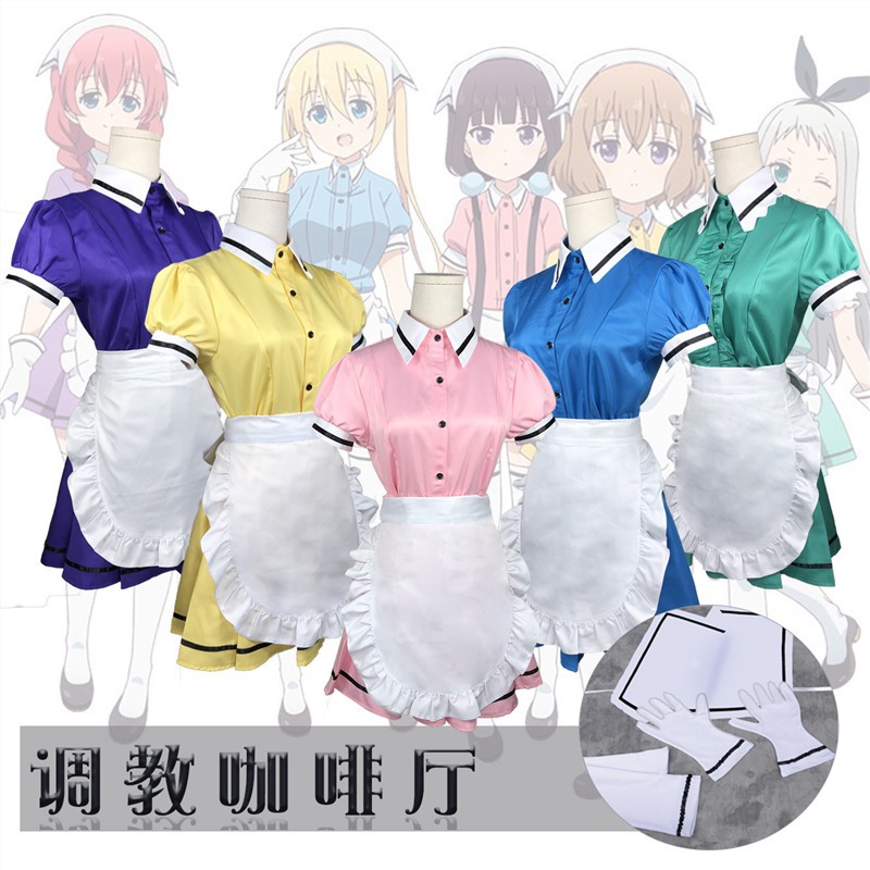 Training Cafe Cos Clothing Maid Costume Anime Uniform Women's Clothing Kamaki Rizhao Hinata Xiang Xia Fan