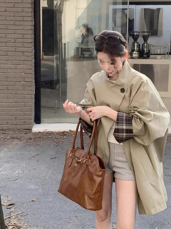 厂家直销爆款风衣女小个子2025新款春秋季英伦风感韩系外套|undefined
