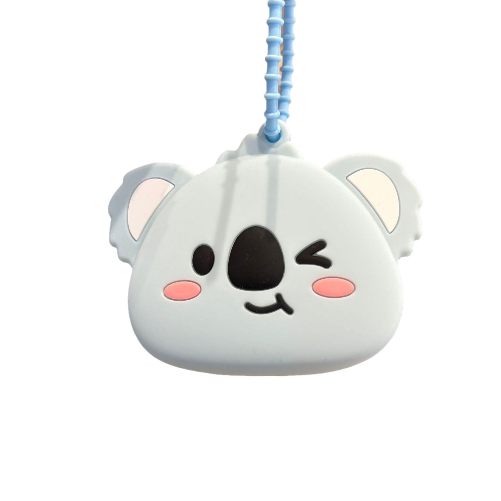 Bolsas de silicona de Año Nuevo lindas bolsas de cambio llaveros colgantes osos pareja llaveros agarrar la máquina de regalo pequeño