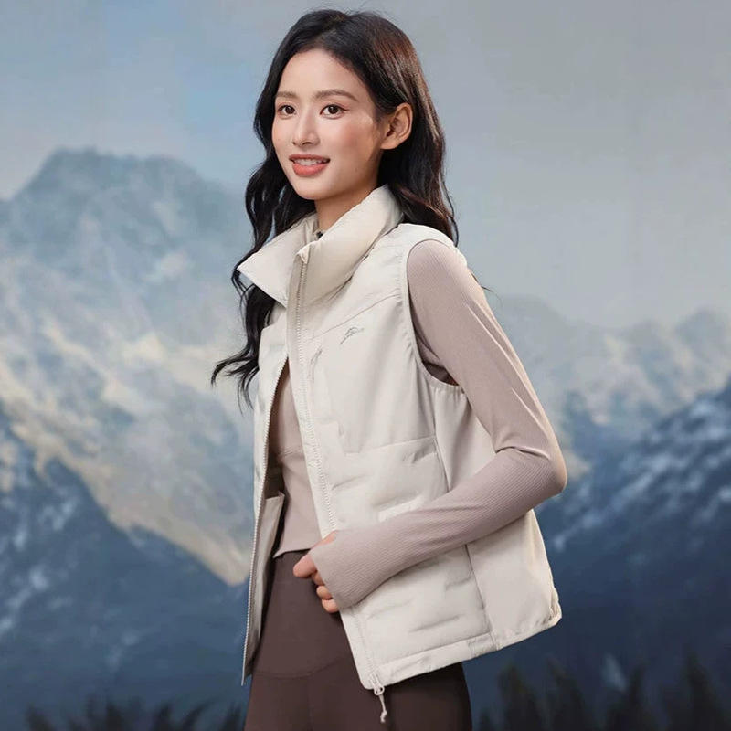 Lightweight down Vest 2025 Autumn and Winter New Versatile Short Trendy Stand Collar Inner Warm Top