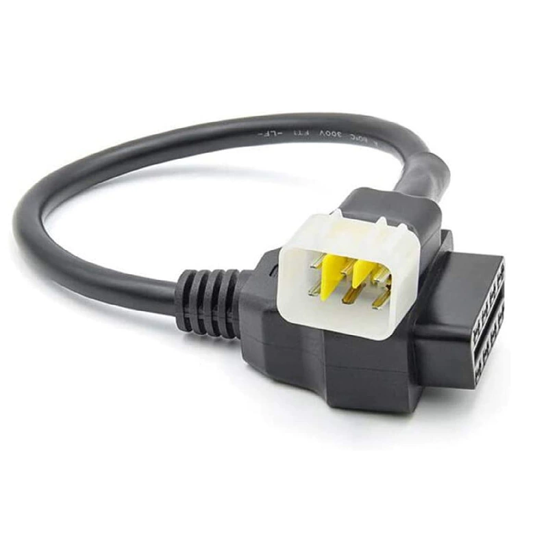 Delphi 6pin к 16pin мотоцикл OBD2 Адаптеры кабель Delphi 6Pin