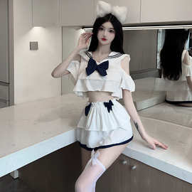 情趣内衣性感情趣内衣女仆制服诱惑套装床上火辣小胸显大睡衣1622