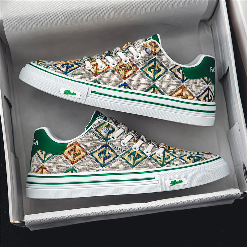 Canvas Men's Shoes Spring Breathable Versatile Sports Casual Slip-On Soft Sole Old Beijing Cloth Shoes Niche Trendy Shoes