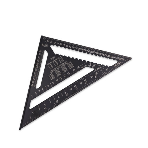Aluminum alloy triangle ruler high precision thickened 90 degree woodworking square ruler 45 large aluminum alloy triangle plate