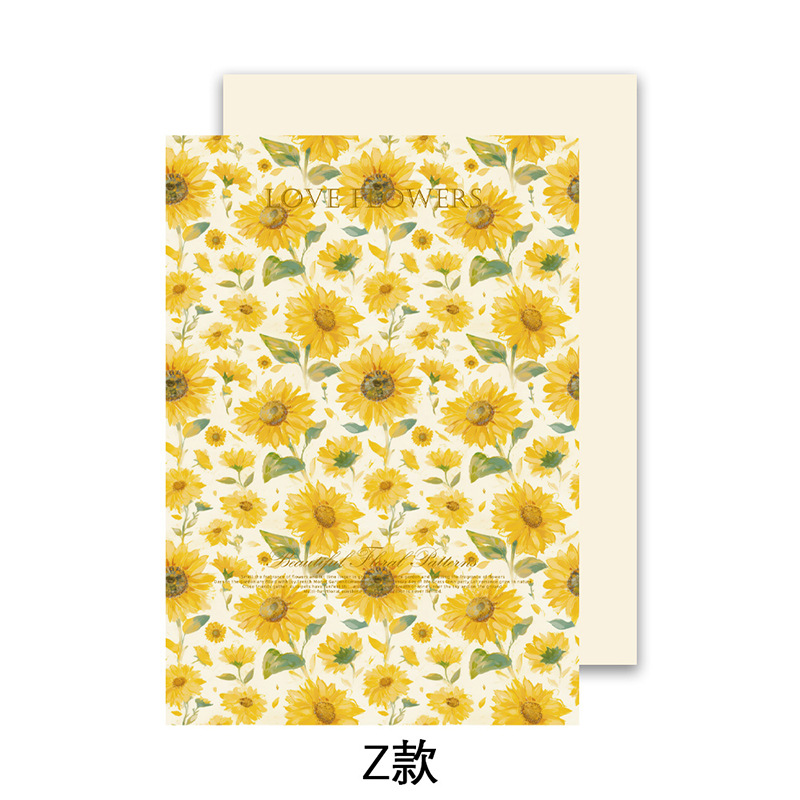 Papel de embalaje de jardín de flores Qisejin Mengyuan Embalaje de regalo hecho a mano de bricolaje Florería Florería Florería Papel de embalaje de flores