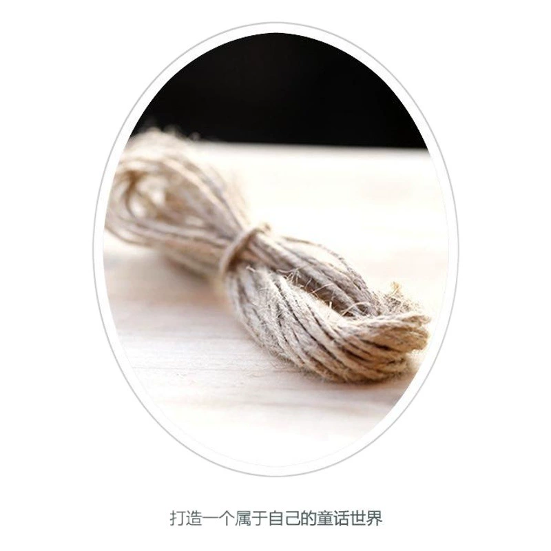 Микро пейзаж стеклянная бутылка стропа Веревка DIY инструмент пеньковая веревка 1 м двухнитная трехпрядная пеньковая веревка натурального цвета