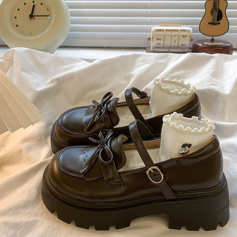 Lefu Academy Style Dress Cute All-match Single-layer Shoes 2025 New Spring and Autumn Thick Heel Thick Sole Height-increasing Small Leather Shoes for Women Lefu Academy Style Dress Cute All-match Single-layer Shoes 2025 New Spring and Autumn Thick Heel Thick Sole Height-increasing Small Leather Shoes for Women