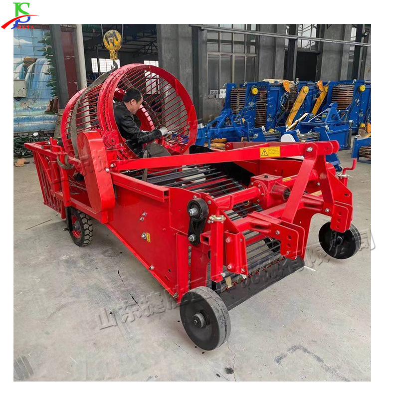 máquina de recuperación de película plástica dañada tipo tambor tractor tipo suspensión equipo de limpieza de película residual máquina de limpieza de película residual