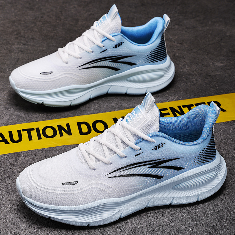Zapatos deportivos para correr nuevos zapatos de verano para hombres transfronterizos zapatos casuales transpirables de malla zapatos cómodos y versátiles para papá al por mayor