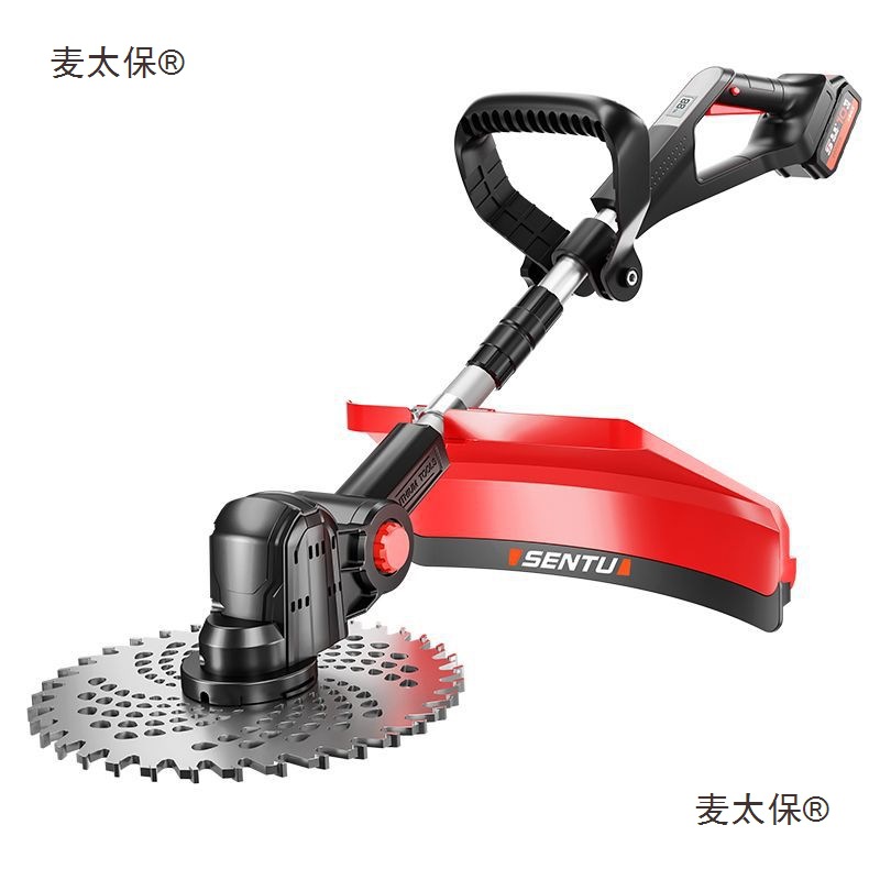 德国森途电动割草机小型家用充电式除草机锂电池多功能打草麦太保
