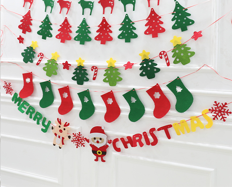 Christmas Christmas Tree Deer Nonwoven Party Flag display picture 4