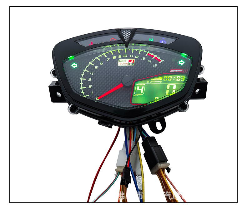 Foreign Trade Wholesale Motorcycle Instrument Suitable for Ymh Lc135 C8 Odometer 7-Color Code Meter Assembly Modification Accessories
