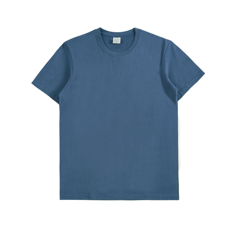 Marca de moda de algodón de manga corta camiseta de cuello redondo ropa de clase camisa cultural camisa publicitaria ropa de trabajo ropa de trabajo impresión personalizada patrón de logotipo