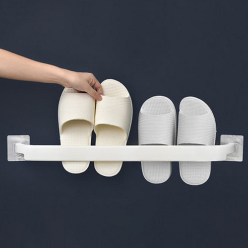 Bathroom folding slipper rack wall-mounted punch-free bathroom shoe hanging toilet storage rack toilet storage rack