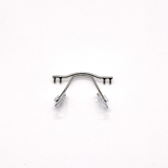 Frameless Nose Middle Beam Hanging Frame Frameless Cut Edge Glasses Bracket Single Hole Nose Middle Beam Cross Beam Nose Frame Accessories Repair