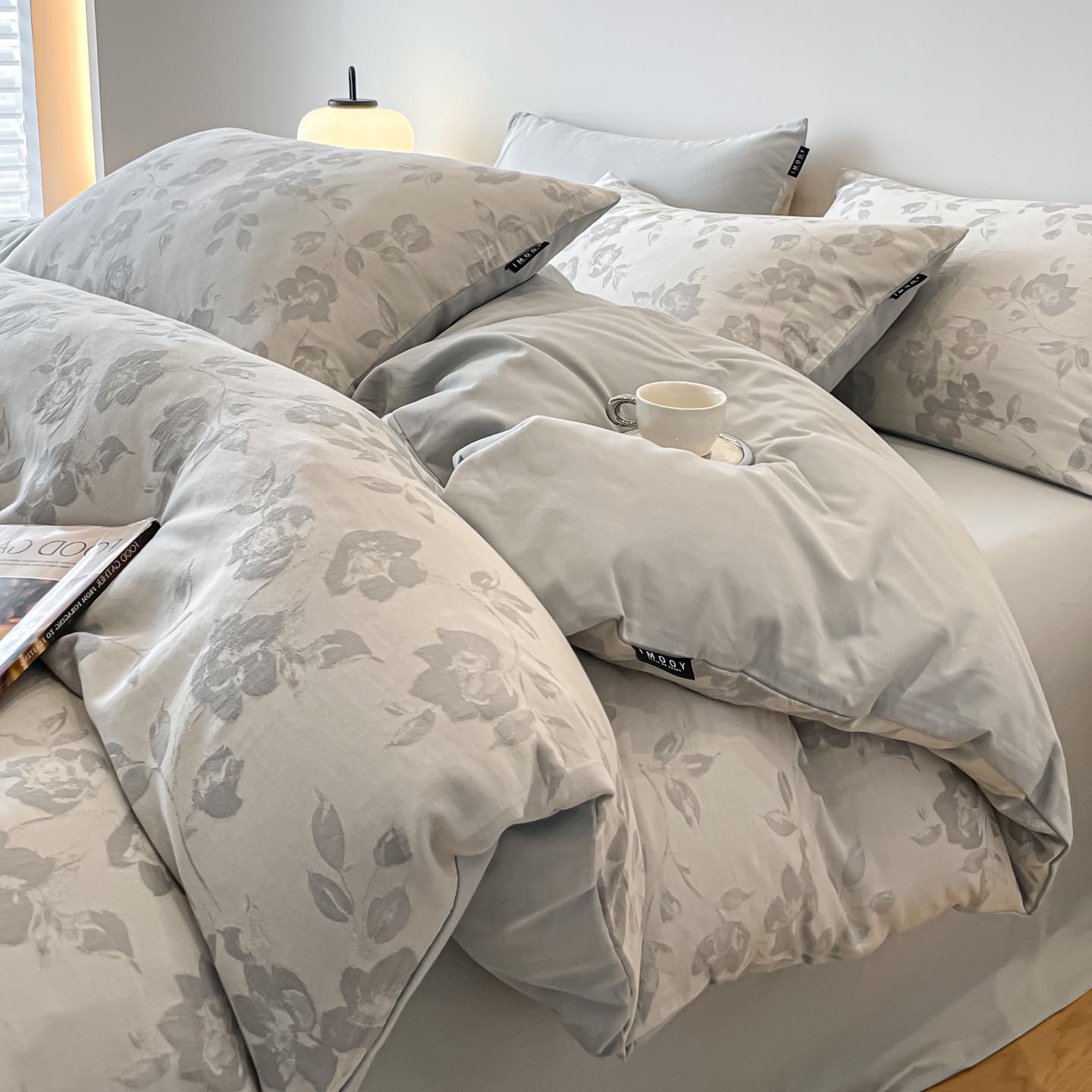 Yue yi tang - gray [all-cotton fabric, soft and skin-friendly]