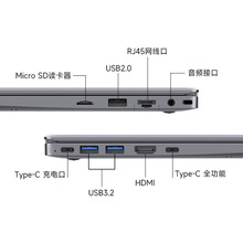 电脑全能Co新款本2025笔记本电脑商务CPU类型i5re酷睿高性能跨境