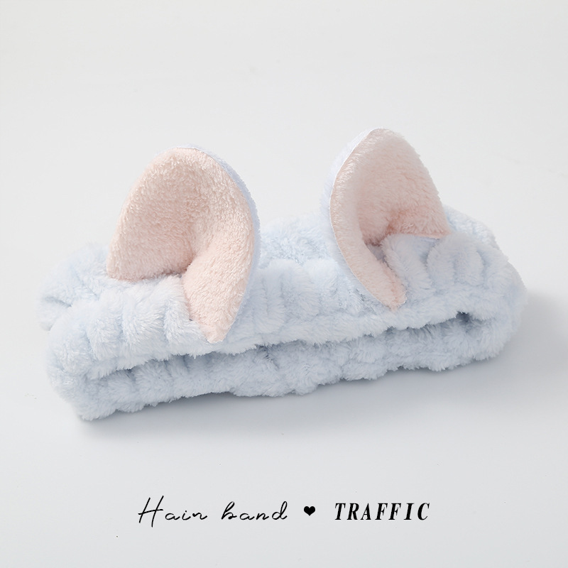 Diadema de felpa de dibujos animados 2025, antideslizante, para maquillaje o spa, estilo lindo