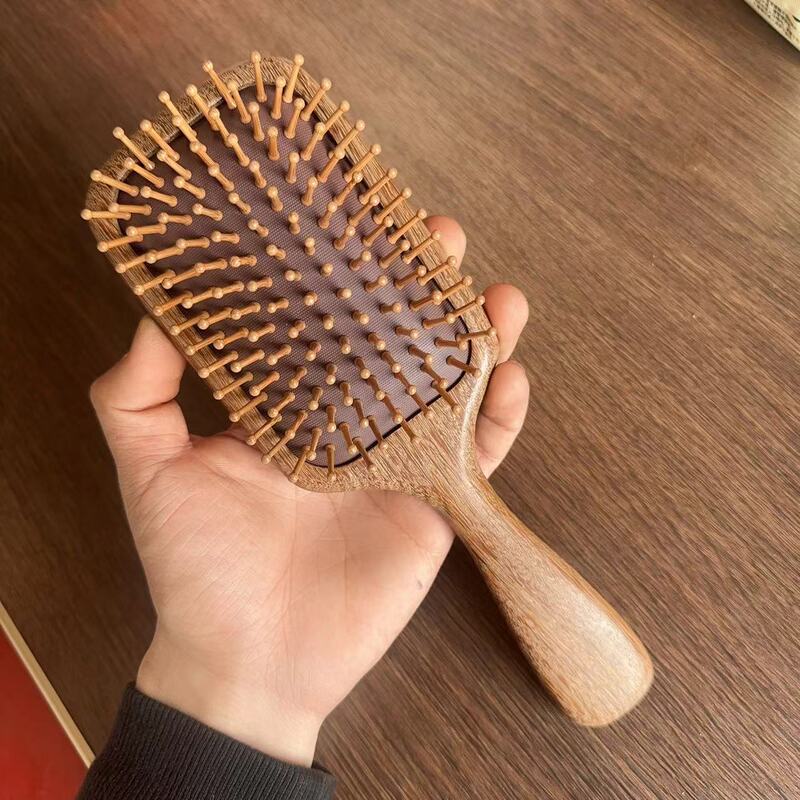 龍鳳檀木エアクッション櫛延長大サイズエアバッグ櫛頭皮経絡順髪髪檀木マッサージ櫛卸売り|undefined