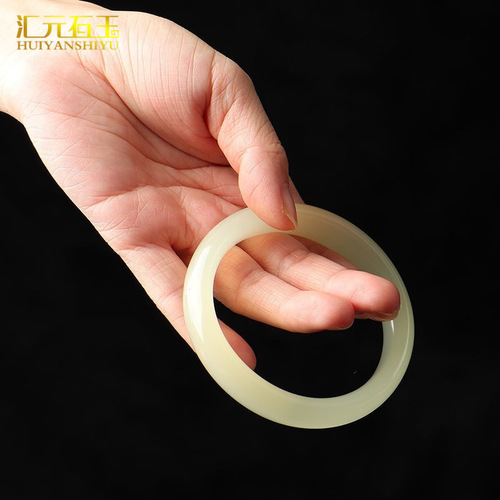 Afghan Sky-blue Ice Jade Silk Beauty Bracelet, Wide Striped Silk Jade Narrow Strap Bracelet, A Grade Wholesale