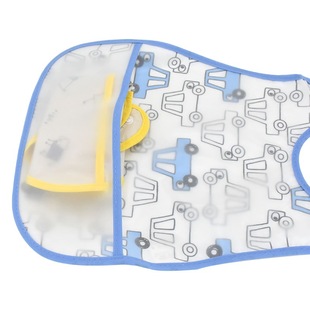 High Quality Adjustable Baby Bib Eva Cotton Cartoon Bib Waterproof Feeding Bib Girl Boy Burp Cloth