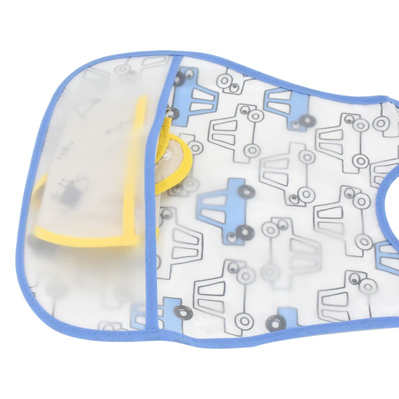 High Quality Adjustable Baby Bib Eva Cotton Cartoon Bib Waterproof Feeding Bib Girl Boy Burp Cloth