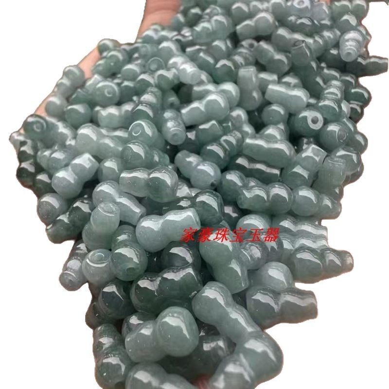 翡翠A商品藍水瓢箪油青小瓢箪卸売りdiy玉アクセサリー散珠部品|undefined