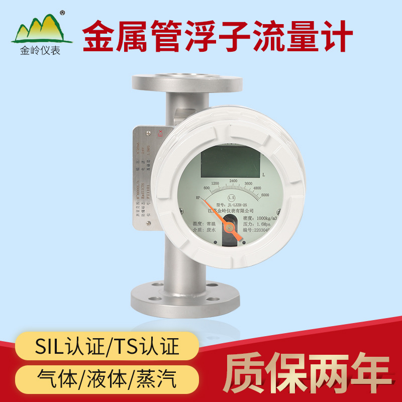 水平金属管浮子流量计  空气纯水气体流量计 金属转子流量计
