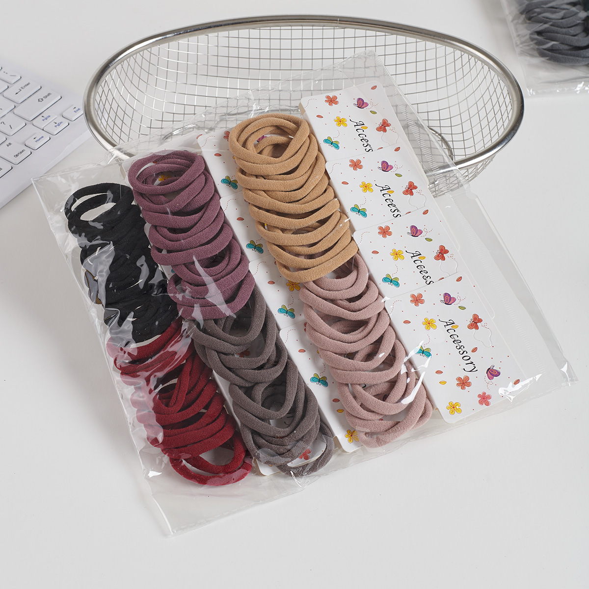 Ligas para Cabello Tipo Toalla de 72 Piezas de Tela con Alta Elasticidad Sin Costuras image 21