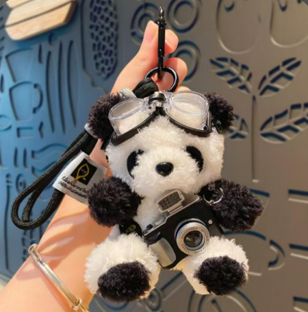 Creativo Chengdu panda bolso muñeca colgante adorable muñeca de peluche muñeca mochila colgante regalos