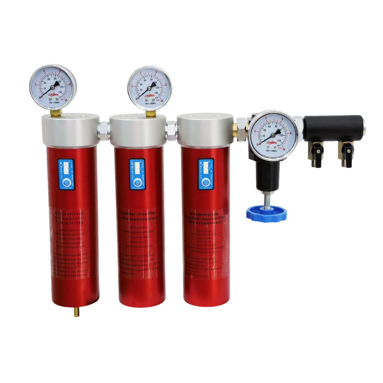 Премиум прецизионная фильтрующая краска распыления сжатого воздуха устройство очистки трехступенчатого масляного сепаратора воды лакокрасочный шланг