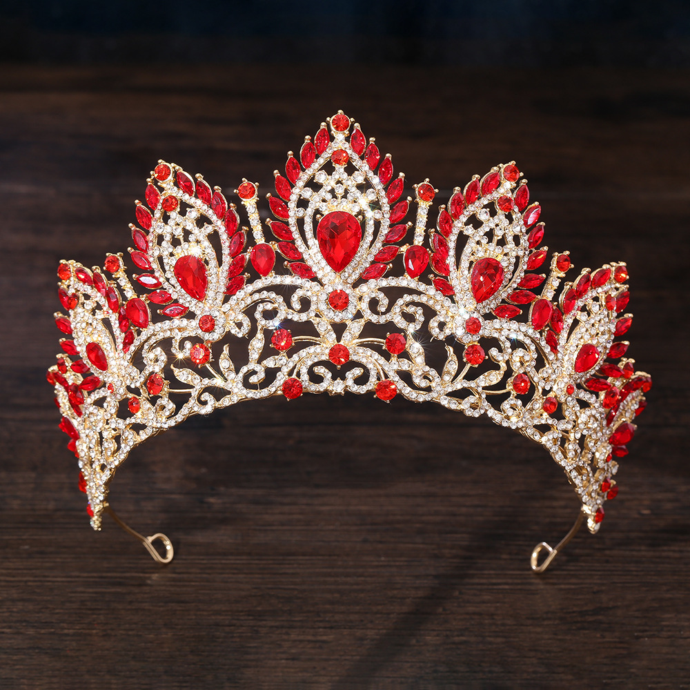 Fábrica al por mayor nuevo tocado de corona de cristal accesorios para el cabello nupcial sentido de alta gama corona europea y americana cumpleaños boda transfronteriza