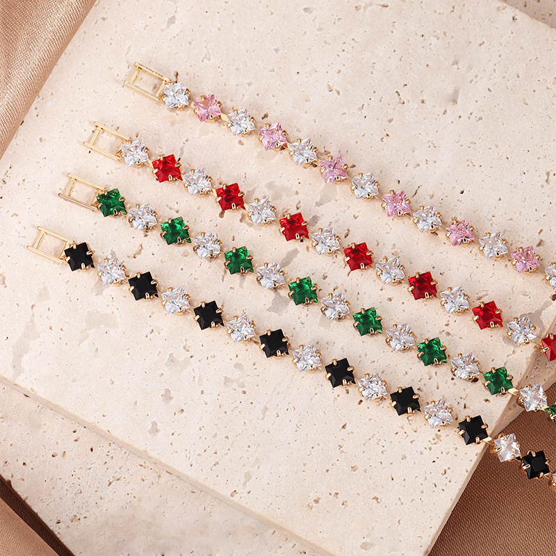 Minimalist Layered Bracelet Set For Women Stackable Gold Finish_voghion.com