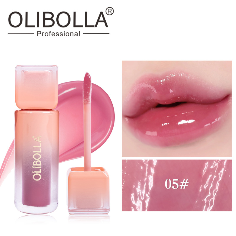OLIBOLLA6色水光镜面唇釉唇蜜持久保湿不沾杯不掉色现货持久锁色|undefined