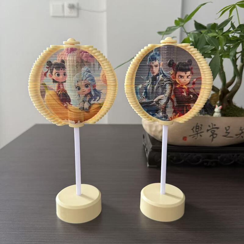 儿童益智玩具哪咤旋转树棒棒糖生日礼物双面转转乐小摆件解压神器|undefined