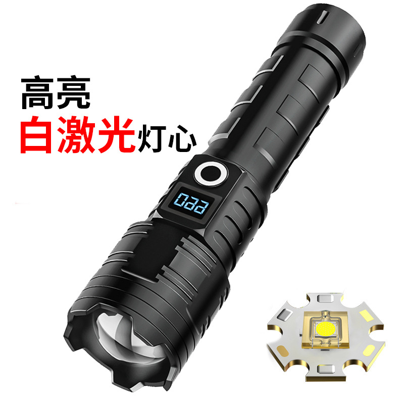 Linterna brillante transfronteriza al aire libre ventana rota martillo linterna larga resistencia luz de trabajo a prueba de explosiones reflector Linterna de mano